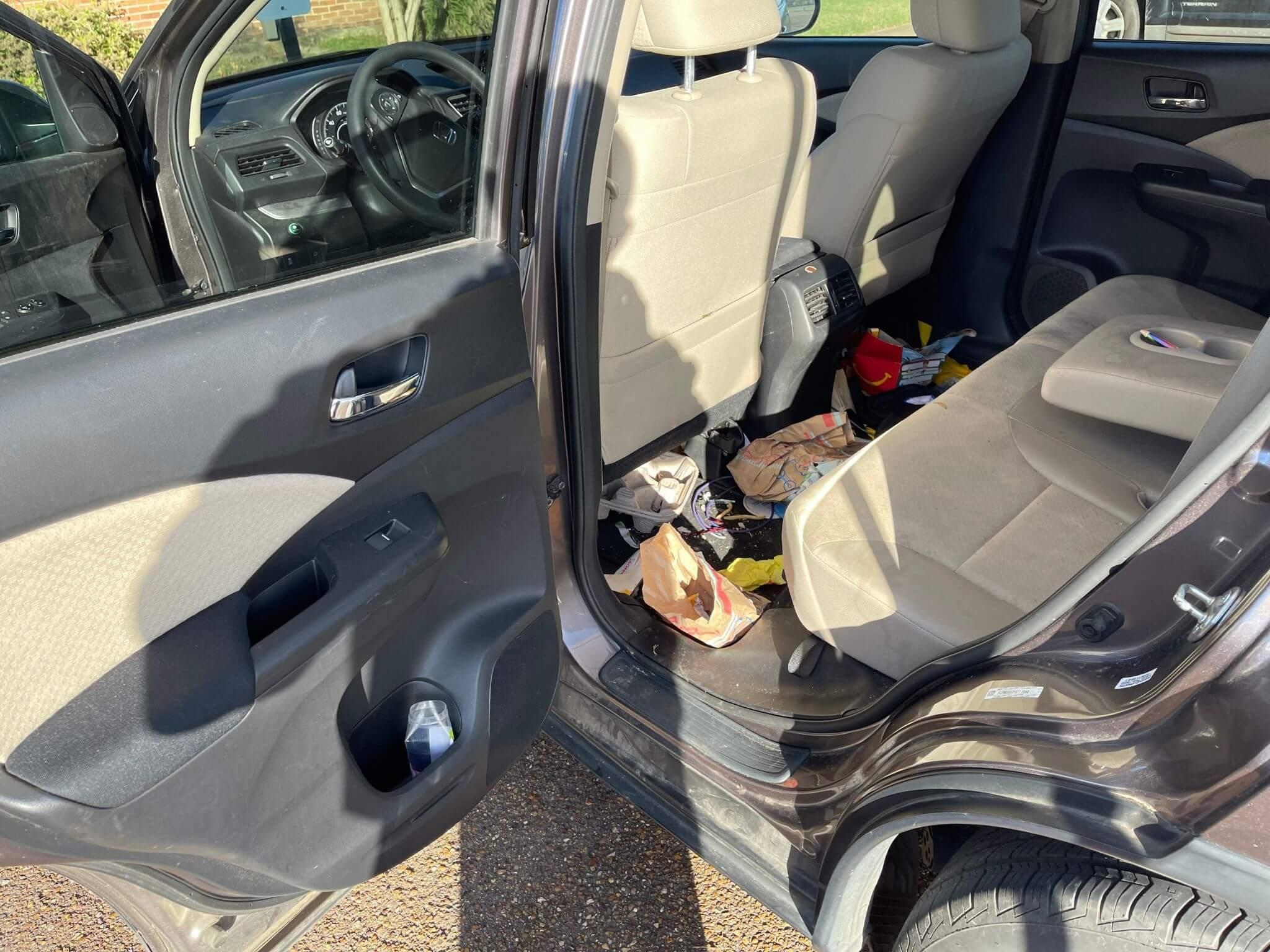Interior vacuum and shampoo detail in Gilbert AZ